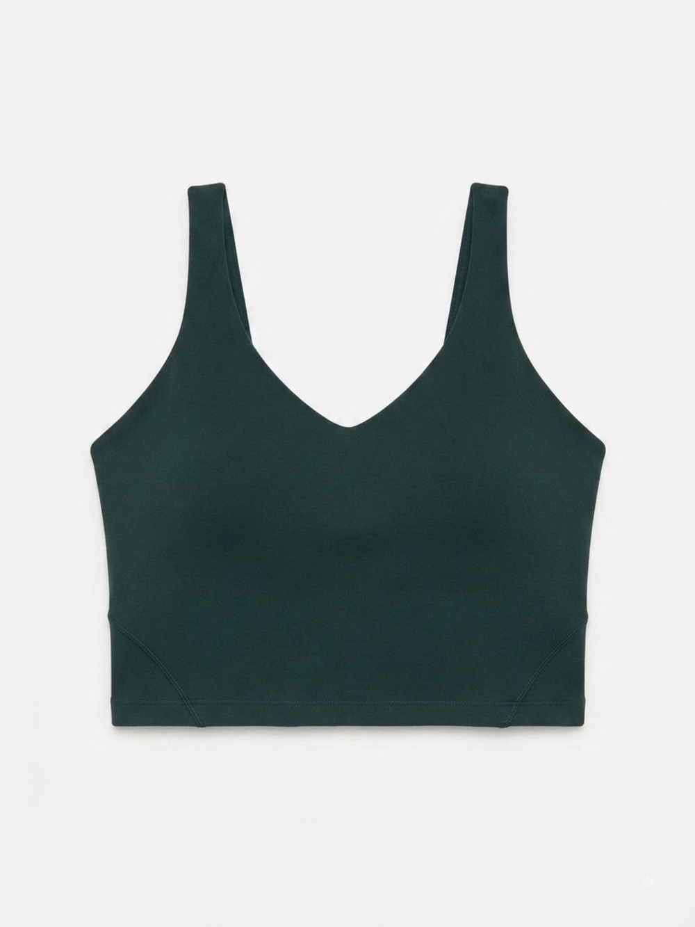 Lululemon Dark Forest Green Align Tank Top Built-In Bra Nulu Size 8